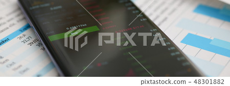 Smartphone calculator and financial statistics 48301882