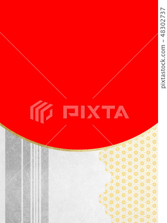 Line cherry blossom foil gold silver red image (background material) Line cherry blossom foil gold silver red image (background material) 48302737