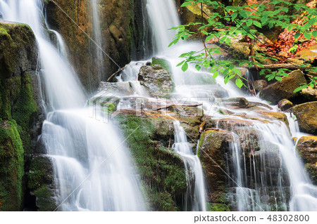 waterfall with small cascades waterfall with small cascades 48302800