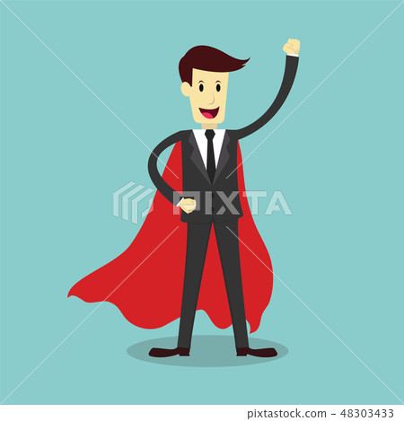 Super businessman, business concept 48303433