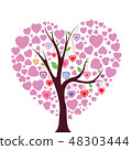 Heart tree vector illustration 48303444