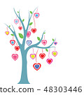 Heart tree vector illustrator 48303446