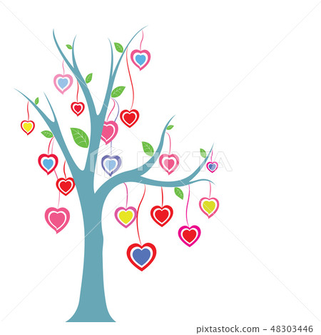 Heart tree vector illustrator 48303446