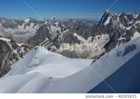 A view from Aiguille du Midi - Chamonix-Mont-Blanc, France 48305655