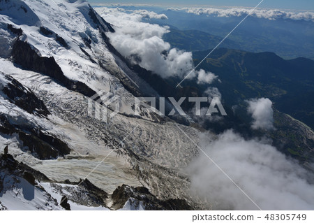 從南針峰，冰川 - 夏蒙尼勃朗峰，法國的看法 48305749