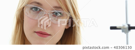 Smiling beautiful technician woman portrait 48306130