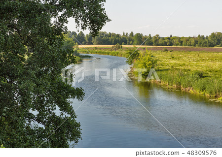 River Ros summer landscape, Ukraine River Ros summer landscape, Ukraine 48309576