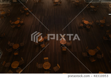 Cafe space seen by bird's eye view 48310953