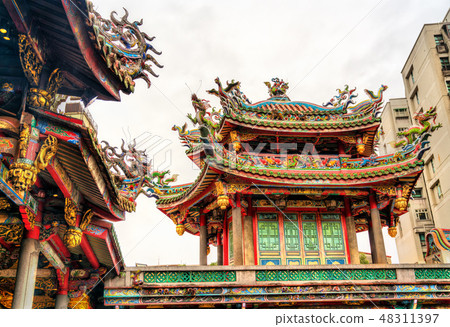 Longshan Temple in Taipei, Taiwan 48311397