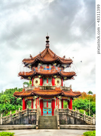 Pavilion at the 228 Peace Memorial Park in Taipei, Taiwan 48311399