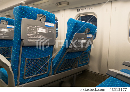 Normal car seats, seat layout of the Tokaido Sanyo Shinkansen N 700 A 48313177