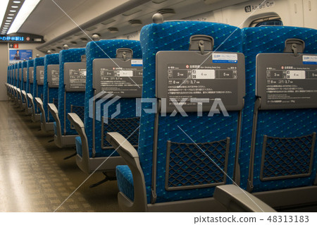 Normal car seats, seat layout of the Tokaido Sanyo Shinkansen N 700 A 48313183