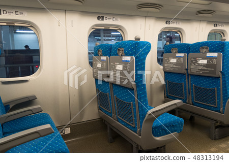 Normal car seats, seat layout of the Tokaido Sanyo Shinkansen N 700 A 48313194