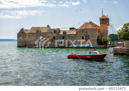 Kastel Gomilica settlement of Kastela in Croatia. 48313472