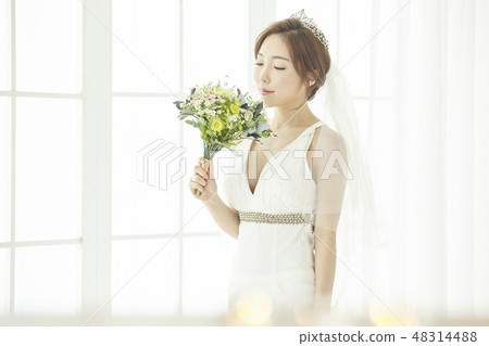 Wedding, wedding, wedding, wedding dress, sexy, young woman Wedding, wedding, wedding, wedding dress, sexy, young woman 48314488