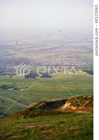 View onto the village from mountains 48315065