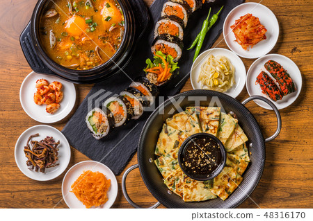韓國料理典型的韓國美食 48316170