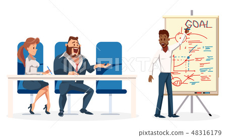 Young Speaker make Presentation for Work Team 48316179