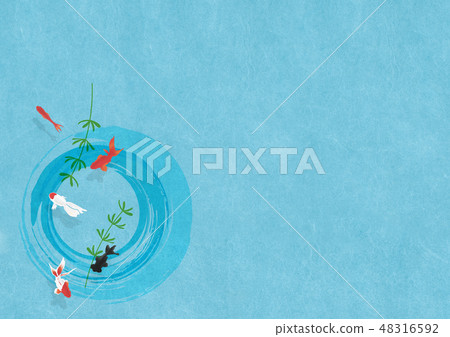 日本紙 - 日本繪畫 - 金魚 - 炎熱的夏季訪問 - 涼爽的感覺 日本紙 - 日本繪畫 - 金魚 - 炎熱的夏季訪問 - 涼爽的感覺 48316592