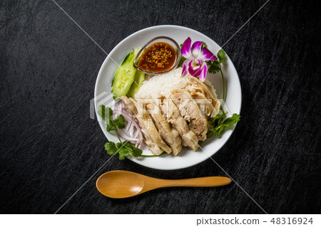 Chicken rice Southeast Asian cuisine asian style chicken rice Chicken rice Southeast Asian cuisine asian style chicken rice 48316924