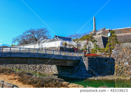 ■甲府城堡■舞鶴城公園■陽光■山梨縣■冬天 48319623