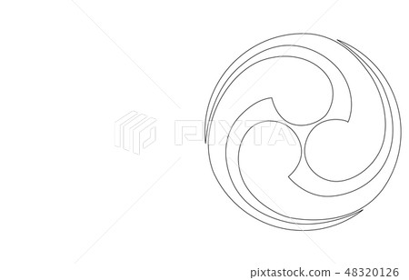 Bushi family crest line Kobayakawa Hidetaka 48320126