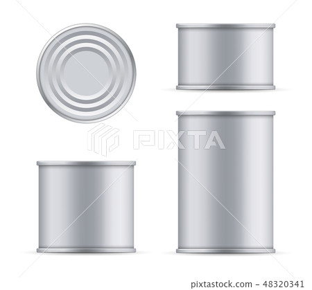 Download Creative Vector Illustration Metal Tin Can Of Stock Illustration 48320341 Pixta