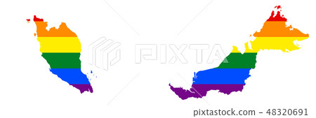 LGBT country map vector 48320691