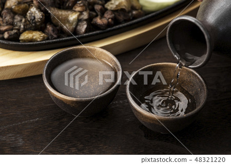 日本酒和雞肉烤 日本酒和雞肉烤 48321220