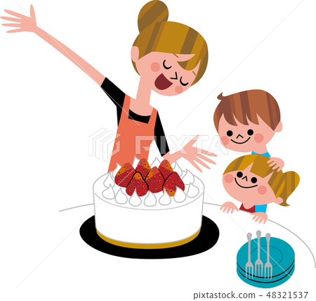 媽媽的手工製作的蛋糕 媽媽的手工製作的蛋糕 48321537