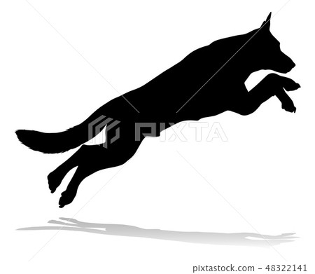 Dog Silhouette Pet Animal Dog Silhouette Pet Animal 48322141