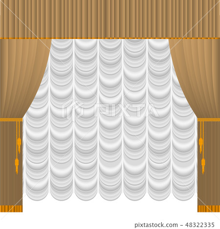 beige curtain 48322335