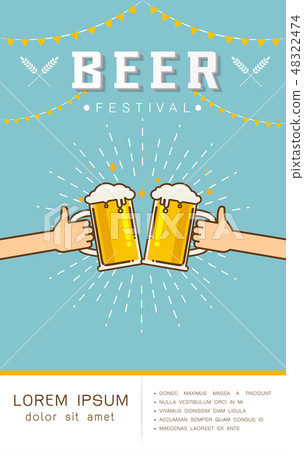 Beer festival poster Vector illustration Beer festival poster Vector illustration 48322474
