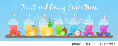 Fruit smoothie shake cocktail set menu template Fruit smoothie shake cocktail set menu template 48322667