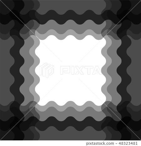 grayscale curly striped frame white background grayscale curly striped frame white background 48323481