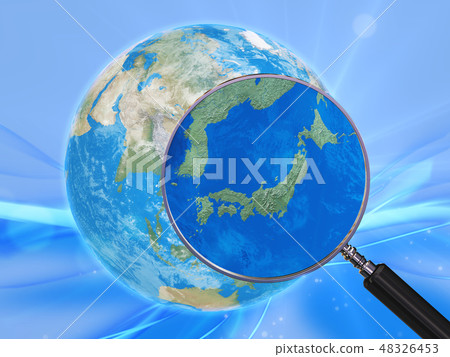 Japan JAPAN Earth Japan Map CG graphic Japan JAPAN Earth Japan Map CG graphic 48326453