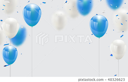 blue balloons, vector illustration. blue balloons, vector illustration. 48326623