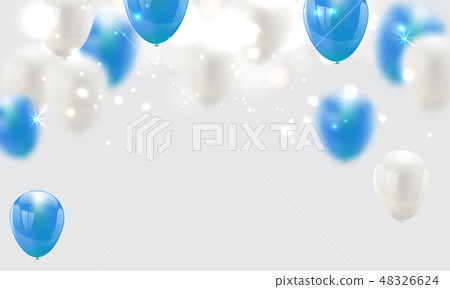 blue balloons, vector illustration. blue balloons, vector illustration. 48326624