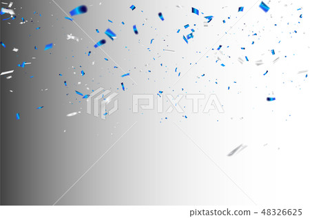 vector illustration. Confetti and ribbons, vector illustration. Confetti and ribbons, 48326625