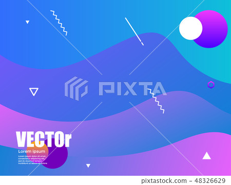 Abstract gradients waves background blue vector il Abstract gradients waves background blue vector il 48326629