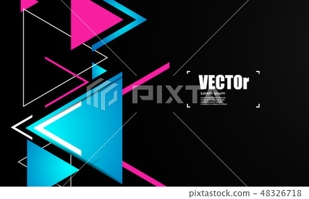 Abstract geometric vector background with triangle 48326718