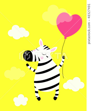 cute zebra isolated 48327491