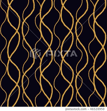 Golden chain glamour seamless pattern illustration Golden chain glamour seamless pattern illustration 48328950