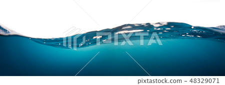 Water wave isolated on white background Water wave isolated on white background 48329071