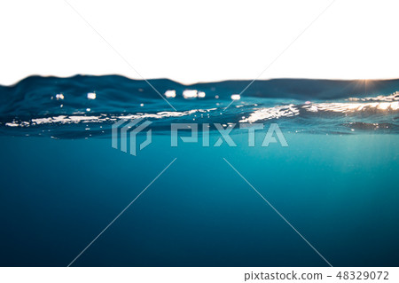 Water wave isolated on white background Water wave isolated on white background 48329072