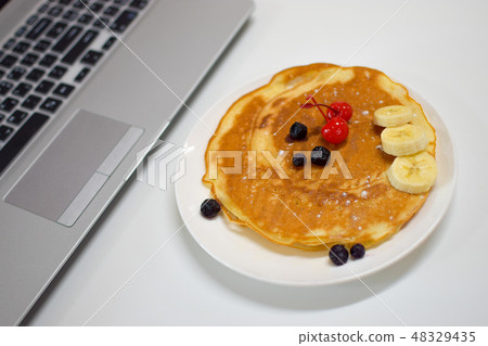 Healthy modern breakfast Healthy modern breakfast 48329435