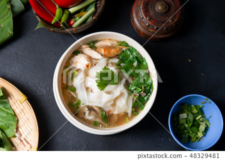 Chicken Kway Teow Soup 48329481