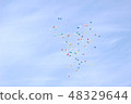 Flying heart balloon 48329644