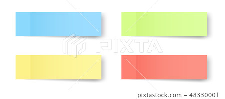 Creative vector illustration of sticky notes, reminders, bookmarks with shadows isolated on Creative vector illustration of sticky notes, reminders, bookmarks with shadows isolated on 48330001