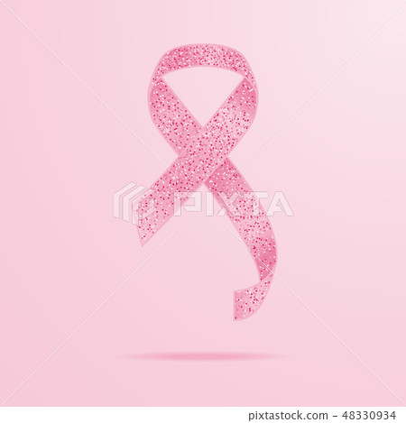 Realistic Pink Ribbon, Breast Cancer Awareness... - Stock Illustration ...